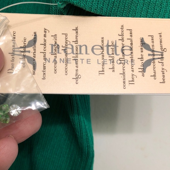 Nanette Lepore Green Short Sleeve Top - Picture 5 of 7